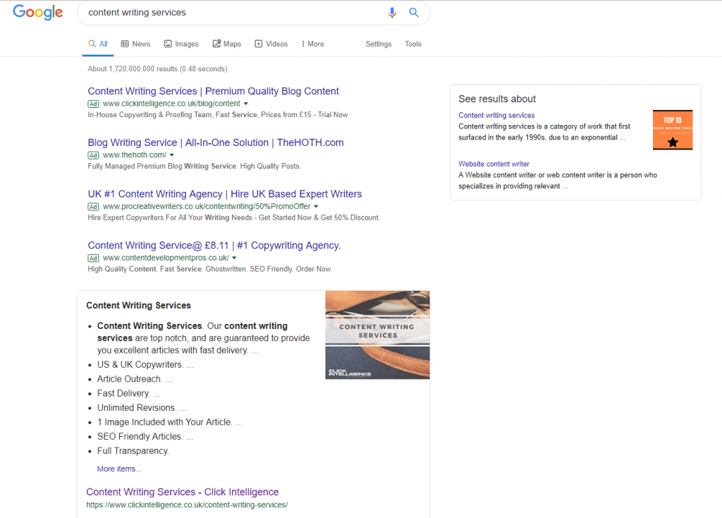 rich snippet example