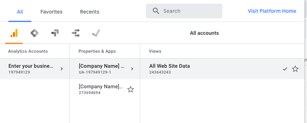 google analytics screenshot